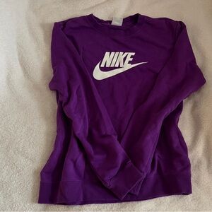 Nike Purple Logo Pullover Sweatshirt